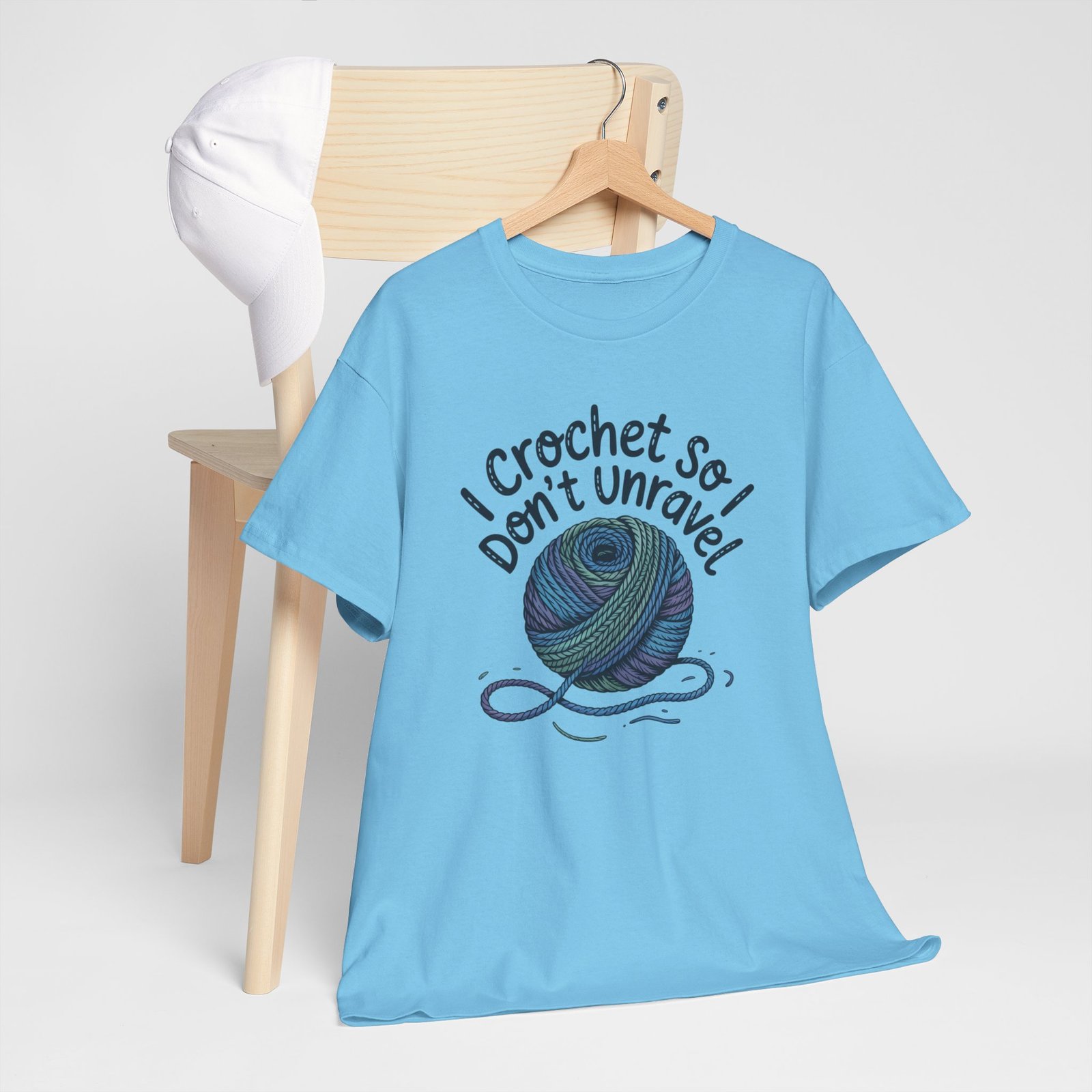 “i crochet so i don’t unravel” funny crochet t shirt for yarn lovers, crafters & makers – cozy craft quote tee “i crochet so i don’t unravel” funny crochet t shirt for yarn lovers, crafters & makers – cozy craft quote tee