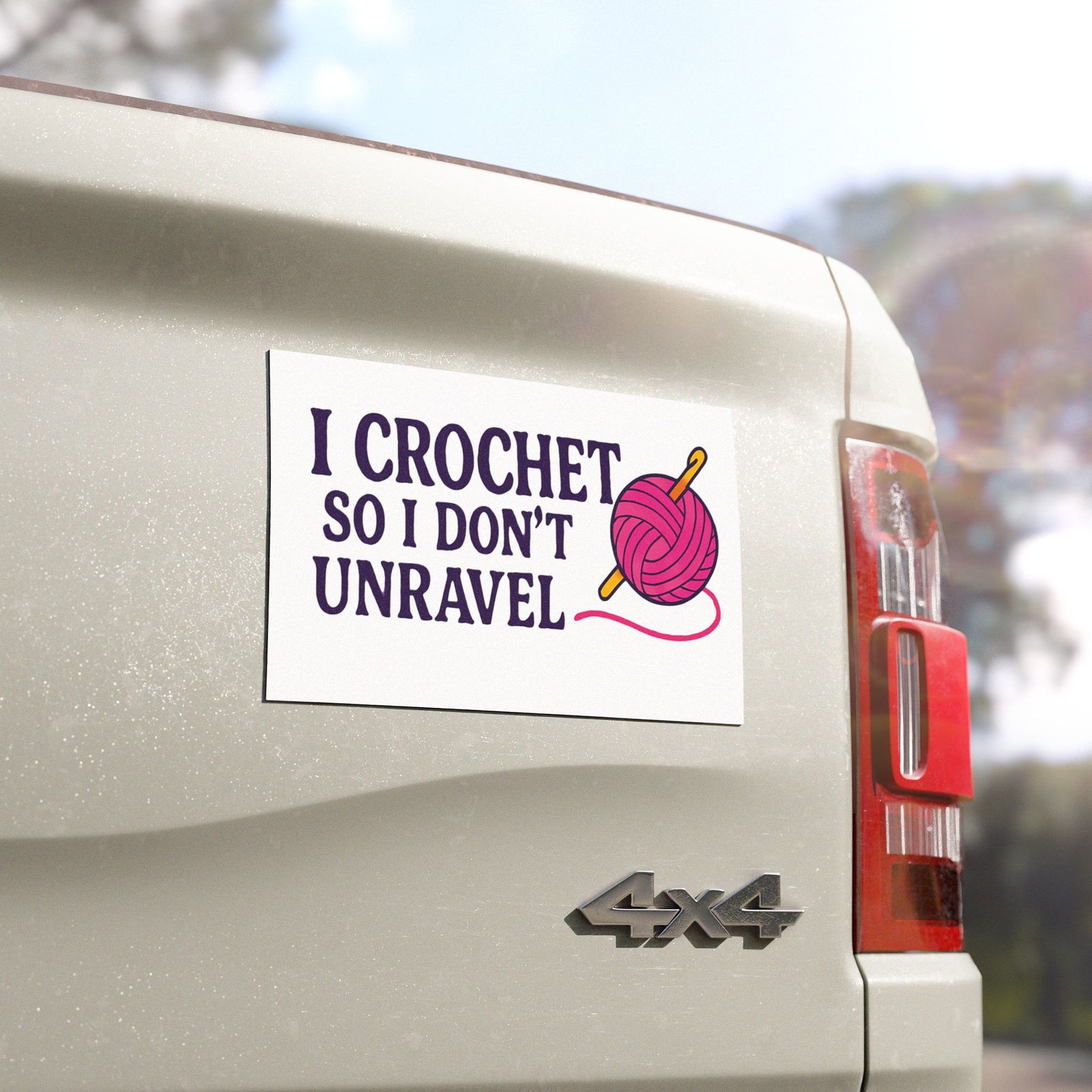 car magnet i crochet so i don't unravel quote magnet car magnet i crochet so i don't unravel quote magnet
