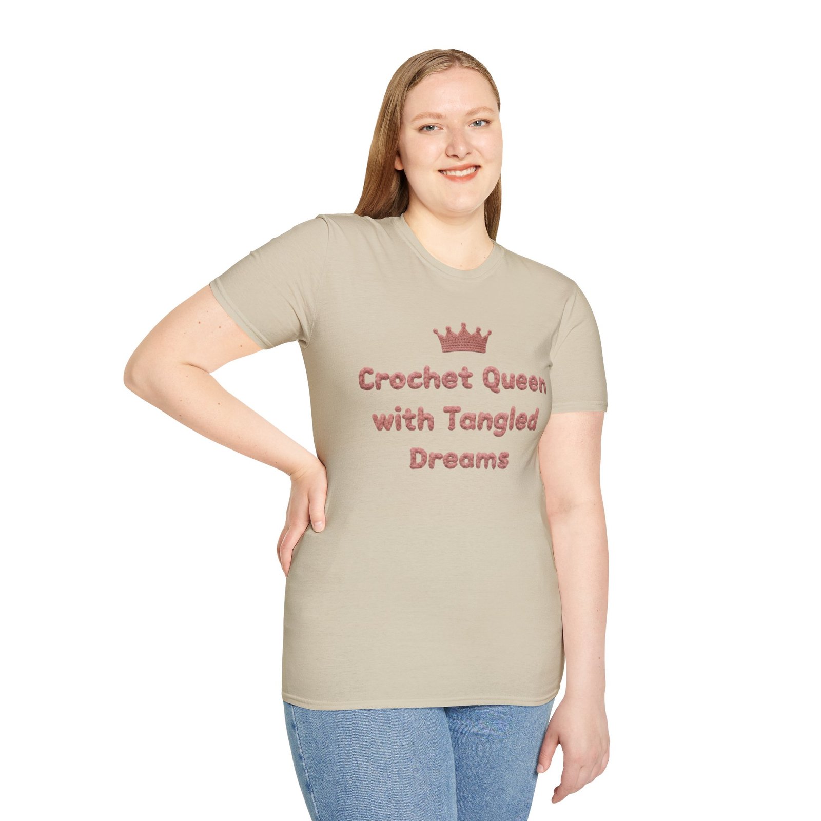 crochet queen t‑shirt for women – 100% combed cotton premium tee, soft regular fit crewneck, yarn lover gift (option 2) crochet queen t‑shirt for women – 100% combed cotton premium tee, soft regular fit crewneck, yarn lover gift (option 2)
