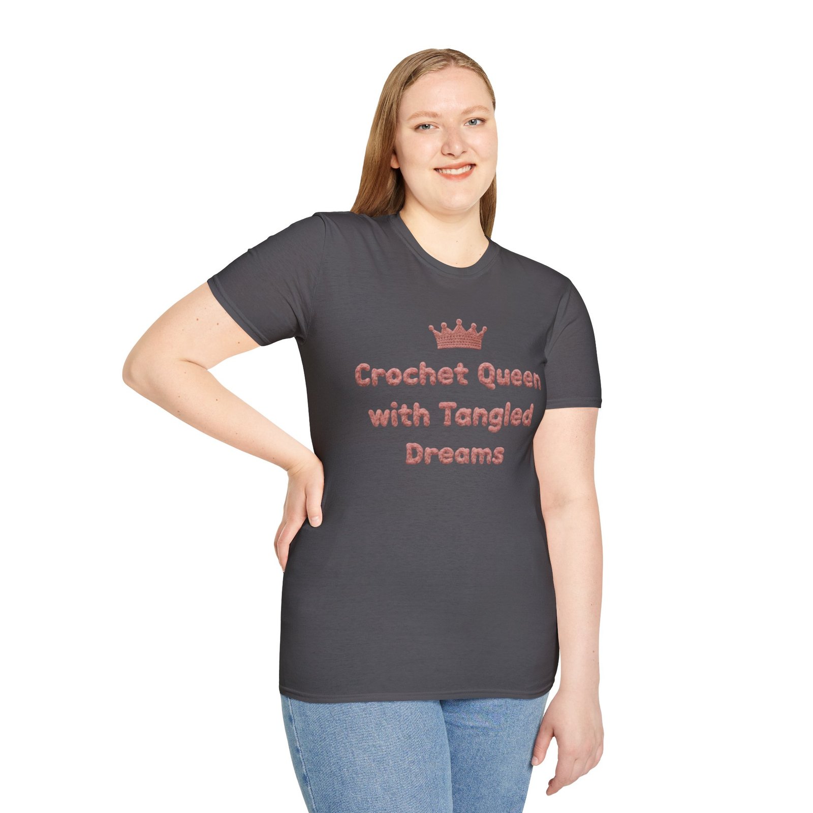 crochet queen t‑shirt for women – 100% combed cotton premium tee, soft regular fit crewneck, yarn lover gift (option 2) crochet queen t‑shirt for women – 100% combed cotton premium tee, soft regular fit crewneck, yarn lover gift (option 2)