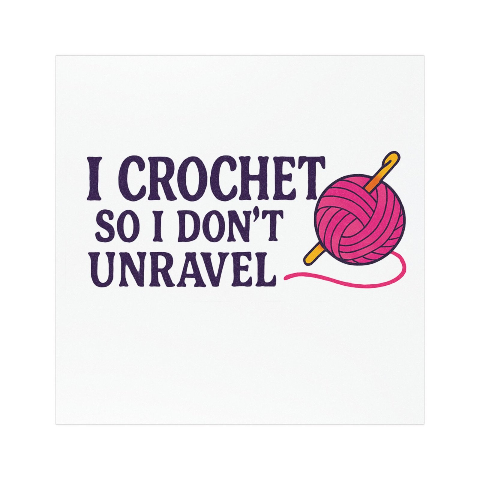 car magnet i crochet so i don't unravel quote magnet car magnet i crochet so i don't unravel quote magnet