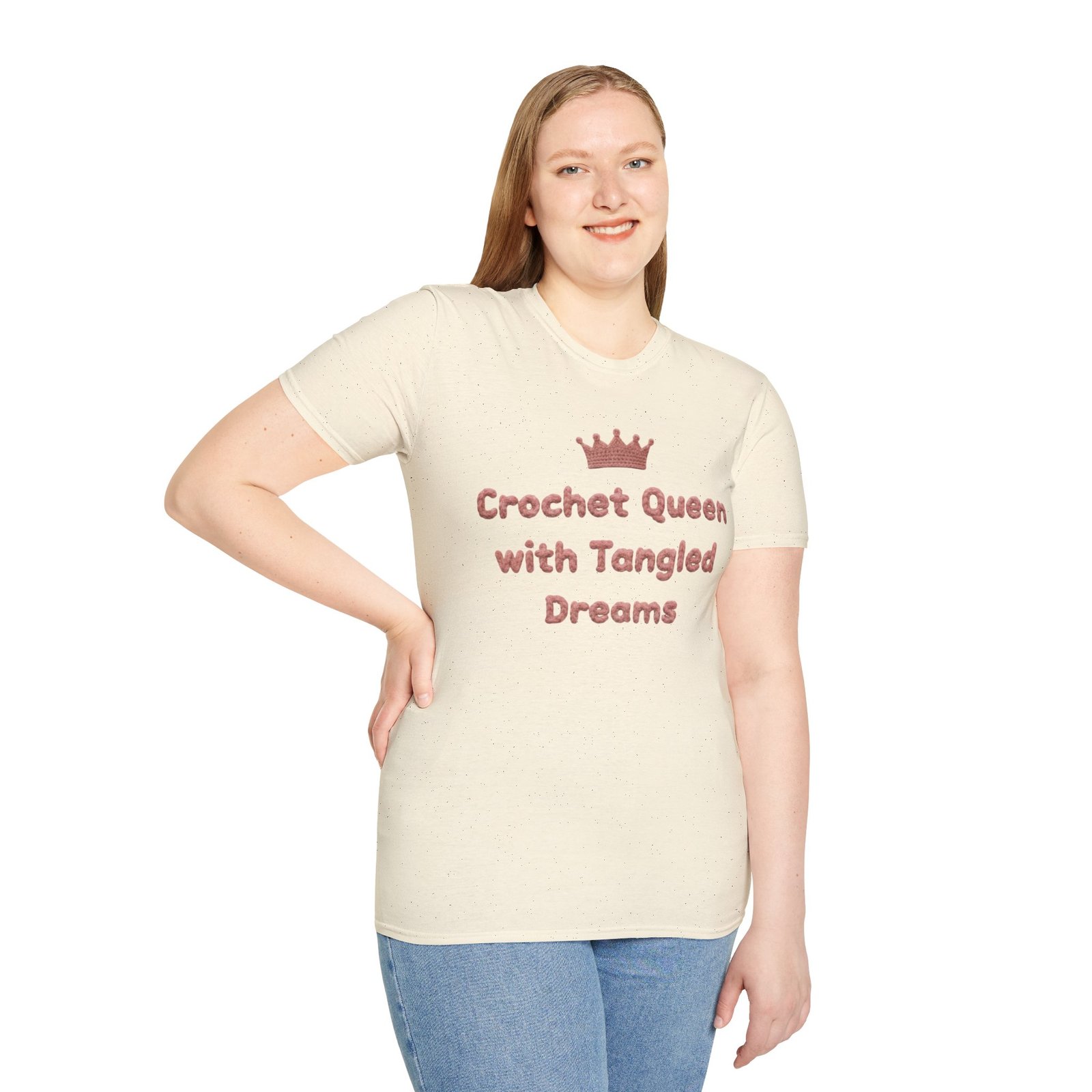 crochet queen t‑shirt for women – 100% combed cotton premium tee, soft regular fit crewneck, yarn lover gift (option 2) crochet queen t‑shirt for women – 100% combed cotton premium tee, soft regular fit crewneck, yarn lover gift (option 2)