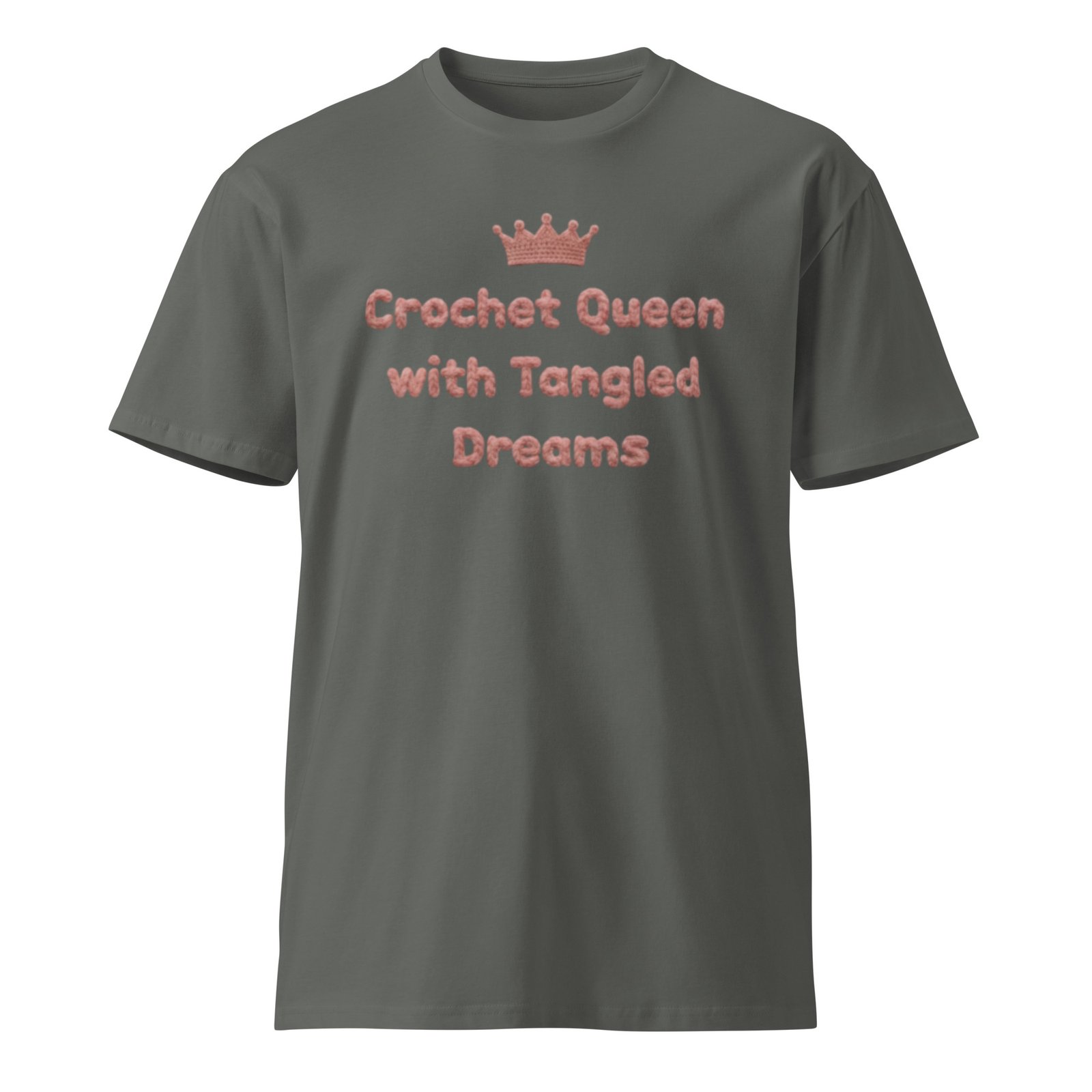 crochet queen t‑shirt for women – 100% combed cotton premium tee, soft regular fit crewneck, yarn lover gift crochet queen t‑shirt for women – 100% combed cotton premium tee, soft regular fit crewneck, yarn lover gift