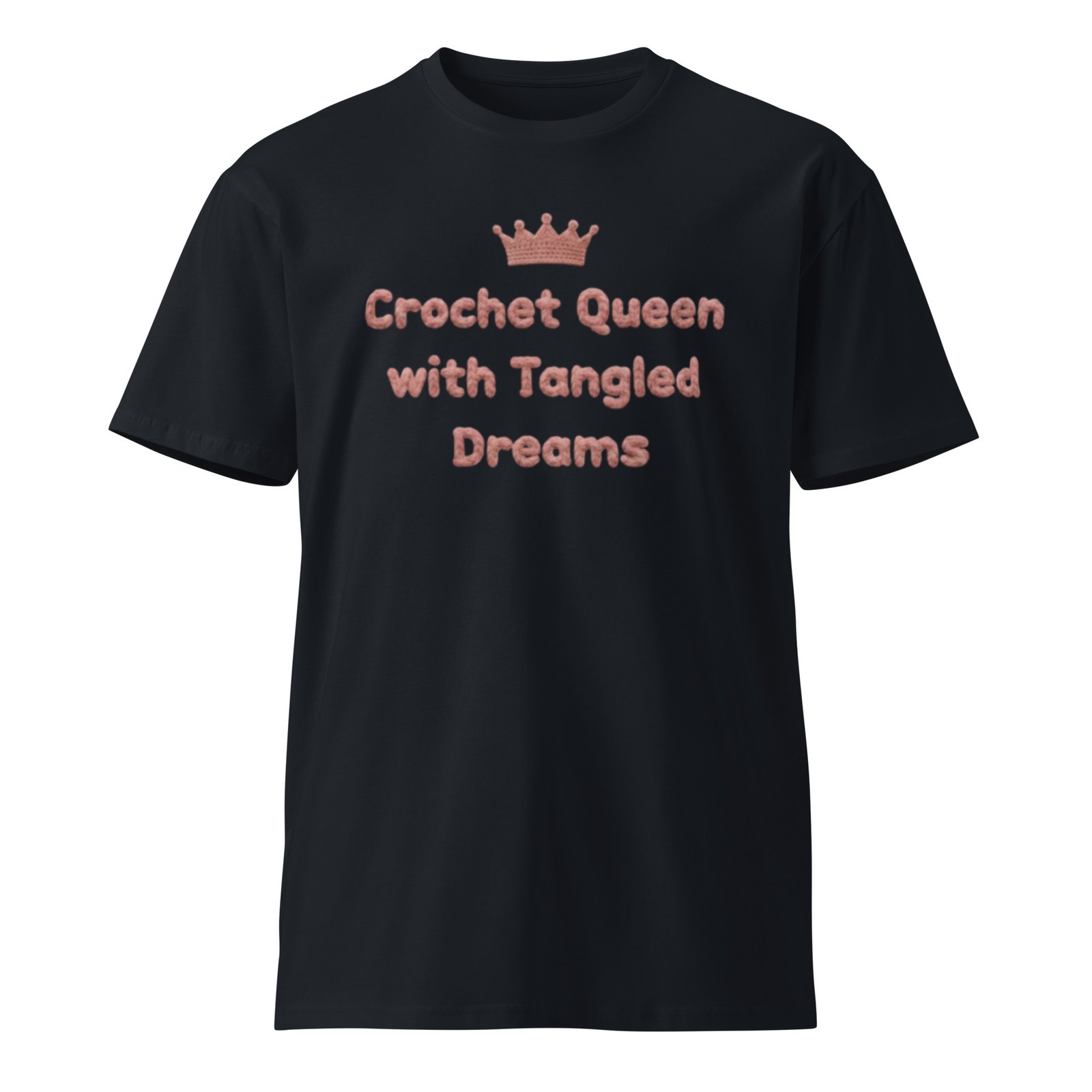 crochet queen t‑shirt for women – 100% combed cotton premium tee, soft regular fit crewneck, yarn lover gift crochet queen t‑shirt for women – 100% combed cotton premium tee, soft regular fit crewneck, yarn lover gift