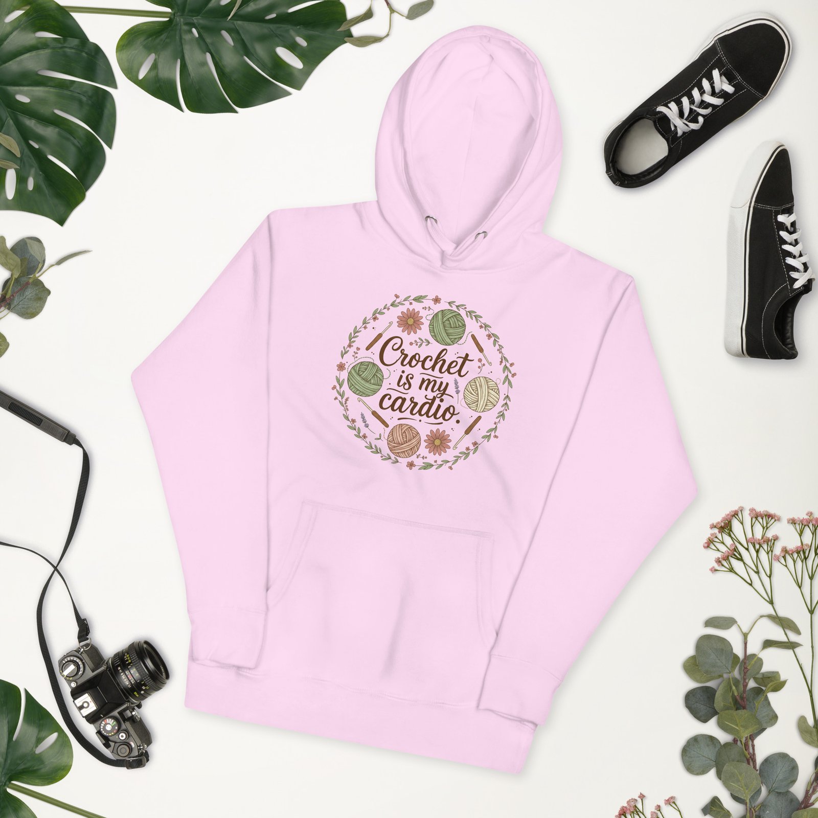 "crochet is my cardio" premium hoodie "crochet is my cardio" premium hoodie
