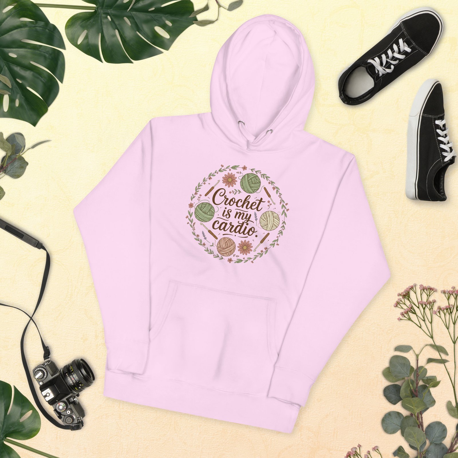"crochet is my cardio" premium hoodie "crochet is my cardio" premium hoodie