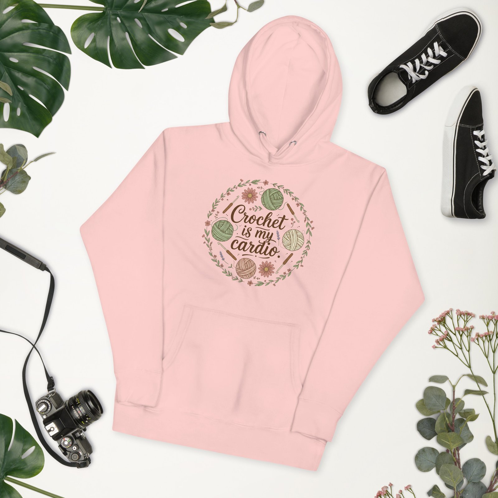 "crochet is my cardio" premium hoodie "crochet is my cardio" premium hoodie