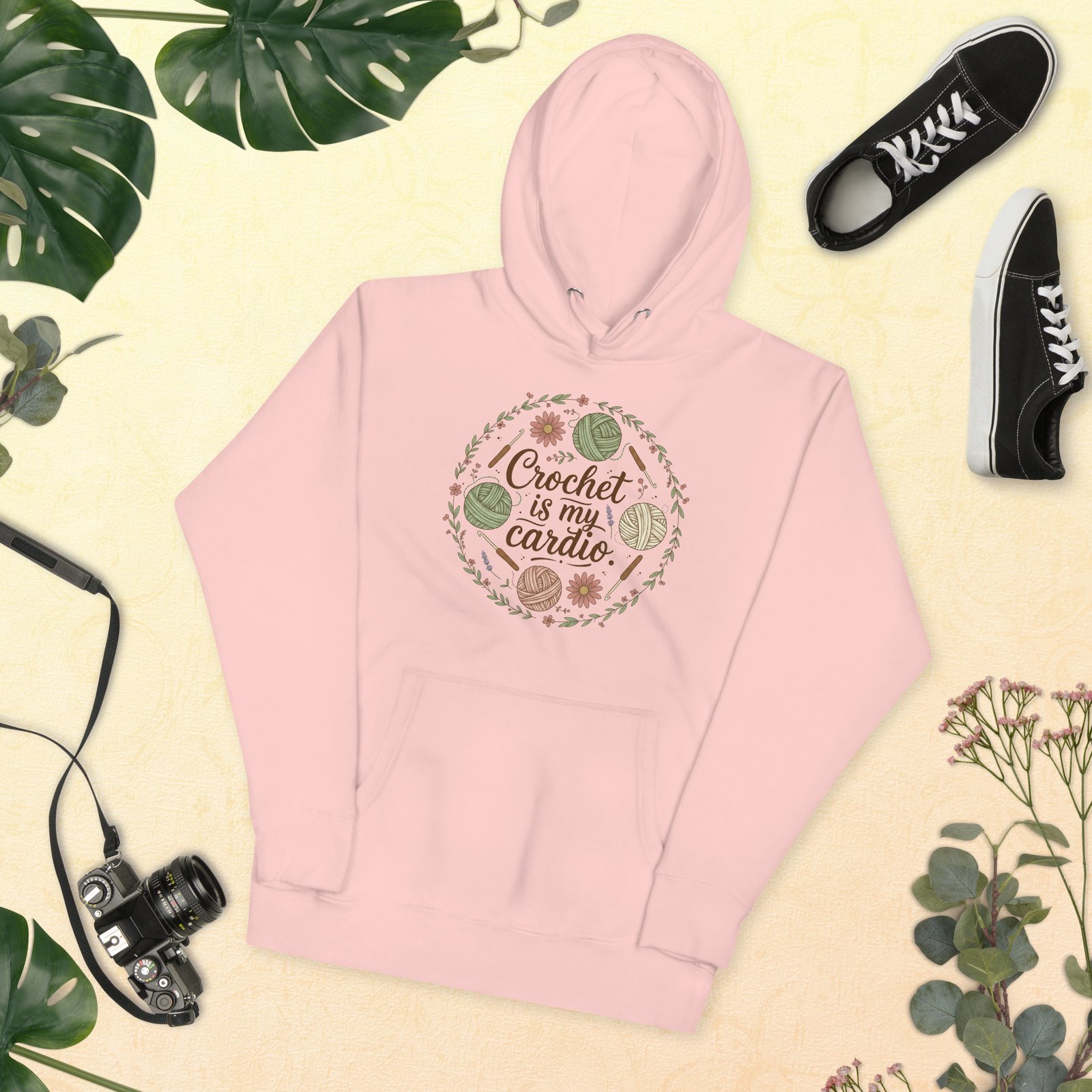 "crochet is my cardio" premium hoodie "crochet is my cardio" premium hoodie
